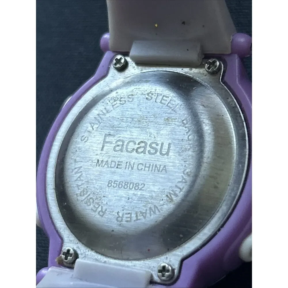 Facasu Purple White And Gray Kids Multifunction Watch